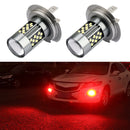 1 Pair H7 12V 7W Strobe Car LED Fog Light(Red Light)