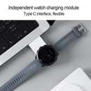 NILLKIN 3-in-1 Magnetic Wireless Charger with Huawei Watch Charger, Plug Type:US Plug(White)