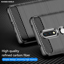 For Nokia 2.4 Brushed Texture Carbon Fiber TPU Phone Case(Black)