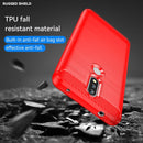 For Nokia 2.4 Brushed Texture Carbon Fiber TPU Phone Case(Red)