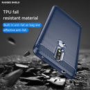 For Nokia 2.4 Brushed Texture Carbon Fiber TPU Phone Case(Blue)