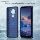 For Nokia 5.4 Brushed Texture Carbon Fiber TPU Phone Case(Blue)