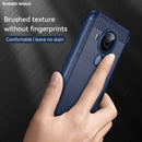 For Nokia 5.4 Brushed Texture Carbon Fiber TPU Phone Case(Blue)