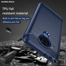 For Nokia 5.4 Brushed Texture Carbon Fiber TPU Phone Case(Blue)