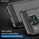 For Nokia X10 / X20 Brushed Texture Carbon Fiber TPU Phone Case(Black)