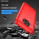 For Nokia X10 / X20 Brushed Texture Carbon Fiber TPU Phone Case(Red)