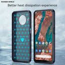 For Nokia X10 / X20 Brushed Texture Carbon Fiber TPU Phone Case(Blue)