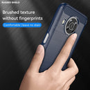 For Nokia X10 / X20 Brushed Texture Carbon Fiber TPU Phone Case(Blue)