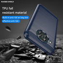 For Nokia X10 / X20 Brushed Texture Carbon Fiber TPU Phone Case(Blue)