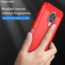 For Nokia G20 Brushed Texture Carbon Fiber TPU Phone Case(Red)