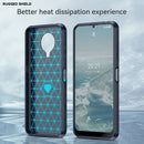 For Nokia G20 Brushed Texture Carbon Fiber TPU Phone Case(Blue)