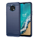 For Nokia G50 Brushed Texture Carbon Fiber TPU Phone Case(Blue)