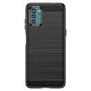 For Nokia G21 Brushed Texture Carbon Fiber TPU Phone Case(Black)
