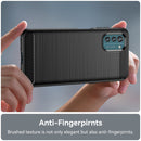 For Nokia G21 Brushed Texture Carbon Fiber TPU Phone Case(Black)