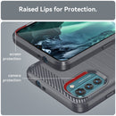 For Nokia G21 Brushed Texture Carbon Fiber TPU Phone Case(Grey)
