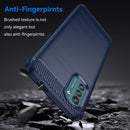 For Nokia G21 Brushed Texture Carbon Fiber TPU Phone Case(Blue)