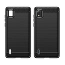 For Nokia C2 2nd Edition Brushed Texture Carbon Fiber TPU Phone Case(Black)