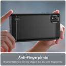 For Nokia C2 2nd Edition Brushed Texture Carbon Fiber TPU Phone Case(Black)