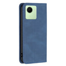 For Realme C30 Magnetic RFID Blocking Anti-Theft Leather Phone Case(Blue)