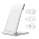 NILLKIN NKT12 3-in-1 Wireless Charger with Garmin Watch Charger, Plug Type:EU Plug (White)