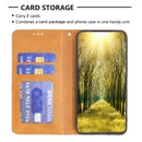 For Motorola Moto G42 4G Prismatic Invisible Magnetic Leather Phone Case(Yellow)
