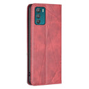 For Motorola Moto G42 4G Prismatic Invisible Magnetic Leather Phone Case(Red)