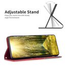 For Motorola Moto G42 4G Prismatic Invisible Magnetic Leather Phone Case(Red)