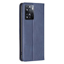 For OPPO A57 4G Prismatic Invisible Magnetic Leather Phone Case(Blue)
