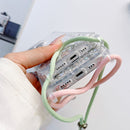 Lanyard Glitter Epoxy Clear Phone Case For iPhone 14 Pro Max(Green)