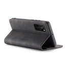 For Huawei P40 CaseMe-013 Multifunctional Horizontal Flip Leather Case with Card Slot & Holder & Wallet(Black)