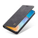For Huawei P40 CaseMe-013 Multifunctional Horizontal Flip Leather Case with Card Slot & Holder & Wallet(Black)