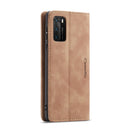 For Huawei P40 CaseMe-013 Multifunctional Horizontal Flip Leather Case with Card Slot & Holder & Wallet(Brown)