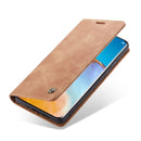For Huawei P40 CaseMe-013 Multifunctional Horizontal Flip Leather Case with Card Slot & Holder & Wallet(Brown)