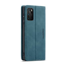 For Huawei P40 CaseMe-013 Multifunctional Horizontal Flip Leather Case with Card Slot & Holder & Wallet(Blue)