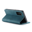 For Huawei P40 CaseMe-013 Multifunctional Horizontal Flip Leather Case with Card Slot & Holder & Wallet(Blue)