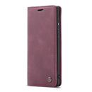 For Huawei P40 CaseMe-013 Multifunctional Horizontal Flip Leather Case with Card Slot & Holder & Wallet(Wine Red)