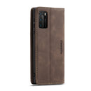 For Huawei P40 CaseMe-013 Multifunctional Horizontal Flip Leather Case with Card Slot & Holder & Wallet(Coffee)