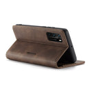 For Huawei P40 CaseMe-013 Multifunctional Horizontal Flip Leather Case with Card Slot & Holder & Wallet(Coffee)