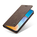 For Huawei P40 CaseMe-013 Multifunctional Horizontal Flip Leather Case with Card Slot & Holder & Wallet(Coffee)