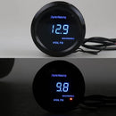 Car Modified 12V Universal 52mm Blue Light Digital Display Meter, Style:Voltmeter