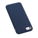 For iPhone SE 2022 / SE 2020 Shockproof Full Coverage Silicone Soft Protective Case(Dark Blue)