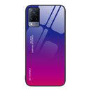 For vivo S9 Gradient Color Glass Case(Purple Red)