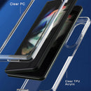 For Samsung Galaxy Z Fold4 Acrylic + TPU Transparent Protective Phone Case(Transparent)