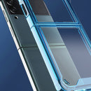 For Samsung Galaxy Z Flip4 Acrylic + TPU Transparent Protective Phone Case(Purple)