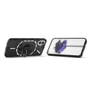 For Nothing Phone 1 PC + TPU Shockproof Protective Phone Case with Magnetic Ring Holder(Black)
