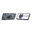 For Nothing Phone 1 PC + TPU Shockproof Protective Phone Case with Magnetic Ring Holder(Navy Blue)