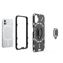 For Nothing Phone 1 PC + TPU Shockproof Protective Phone Case with Magnetic Ring Holder(Red)