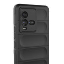 For vivo iQOO 10 5G Magic Shield TPU + Flannel Phone Case(Light Blue)