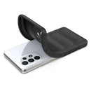 For Samsung Galaxy A53 Magic Shield TPU + Flannel Phone Case(Dark Grey)