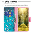 For Realme C30 Colored Drawing Pattern Leather Phone Case(Plum Blossom)